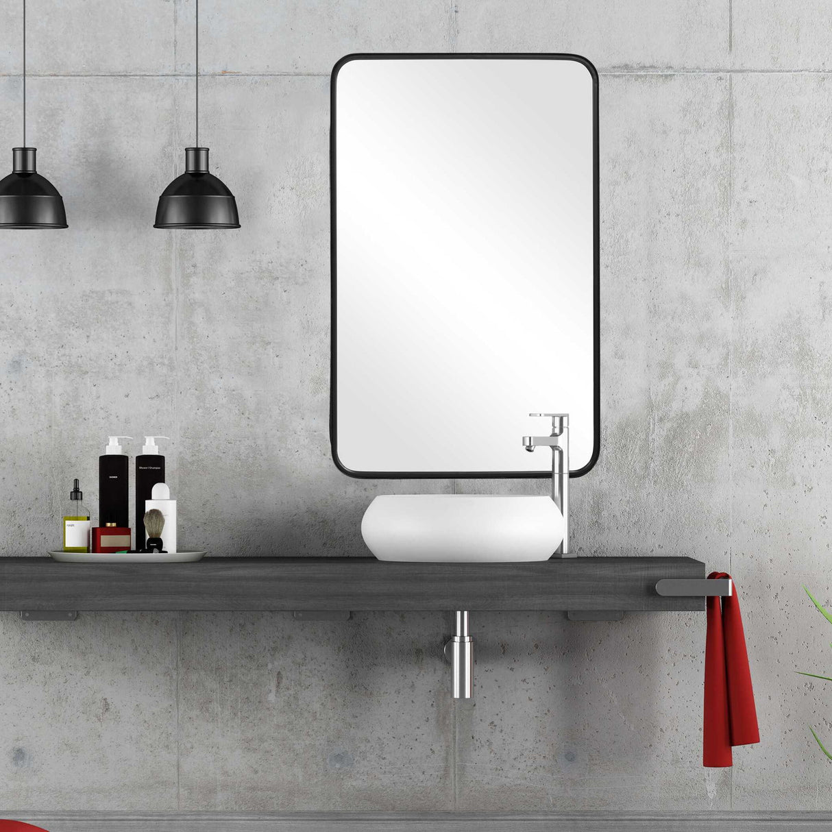 Mirror Vertically Or Horizontally - Satin Black