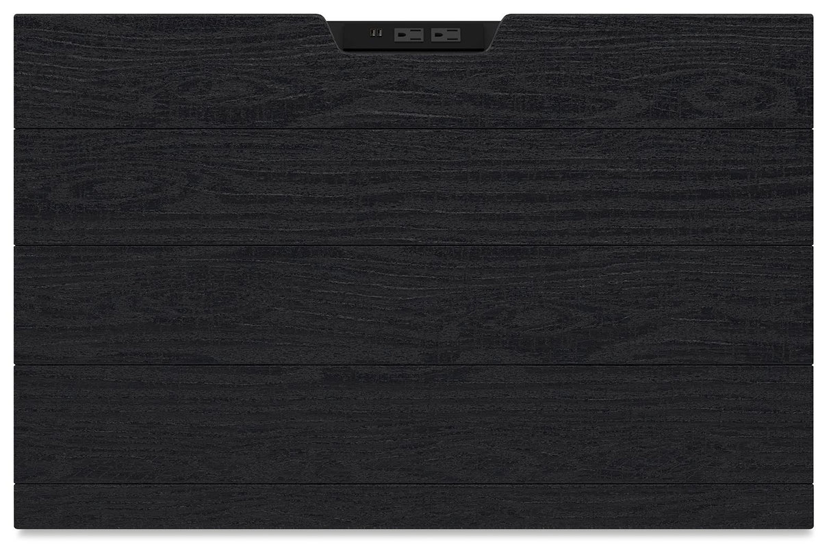 Londer - Two Drawer Night Stand - Black