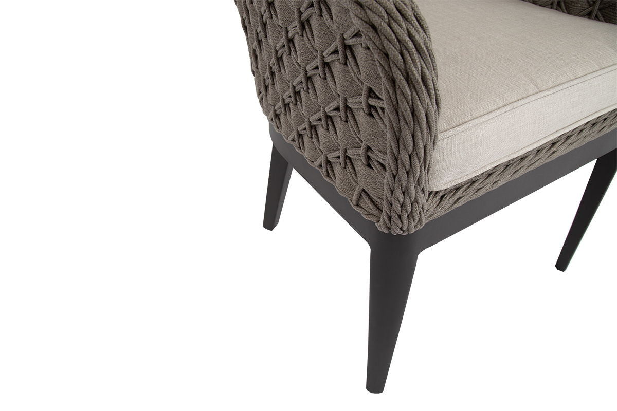 Marbella - Dining Chair, With Self Welt - Echo Ash / Gray
