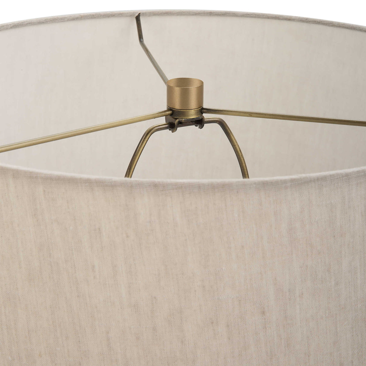 Gravitas - Elegant Brass & Stone Lamp