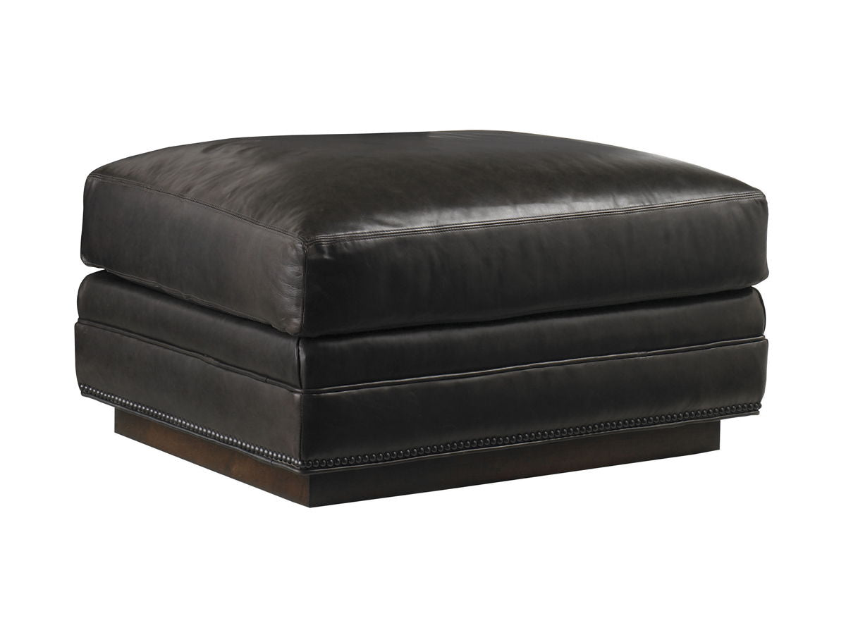 Lexington Leather - Balance Leather Ottoman - Black