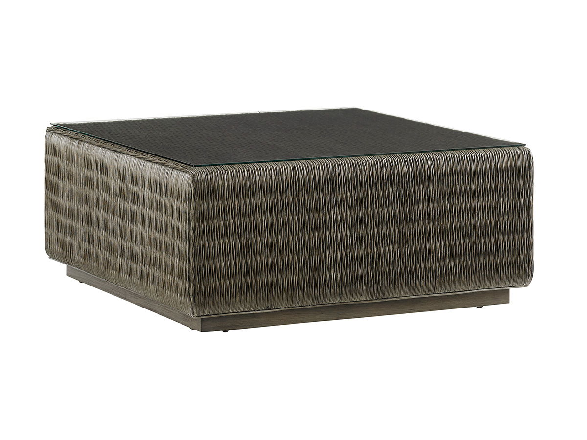 Cypress Point - Seawatch Woven Cocktail Table - Dark Brown