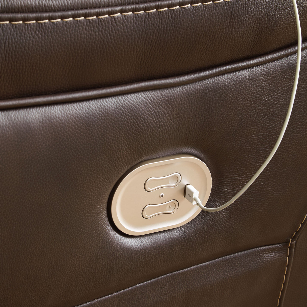 Dunleith - Zero Wall Recliner w/PWR HDRST - Chocolate