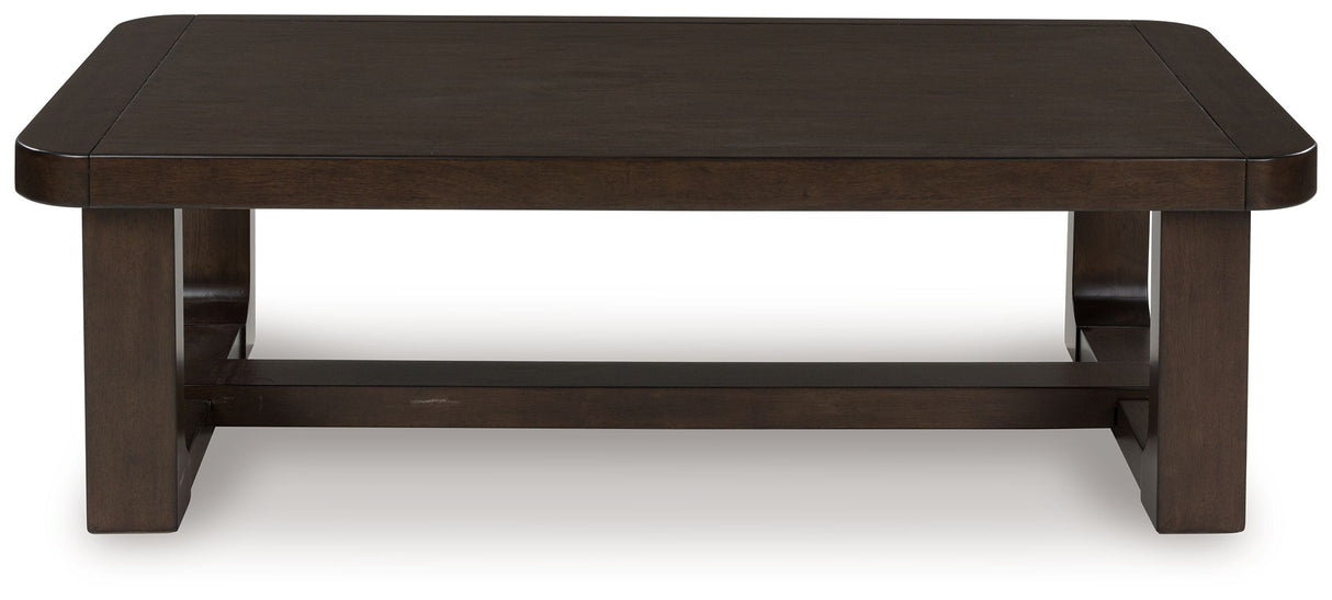 Breckington - Rectangular Cocktail Table - Dark Brown