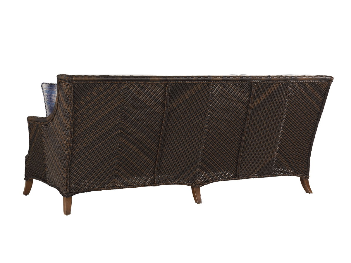 Island Estate Lanai - Sofa - Dark Brown / White
