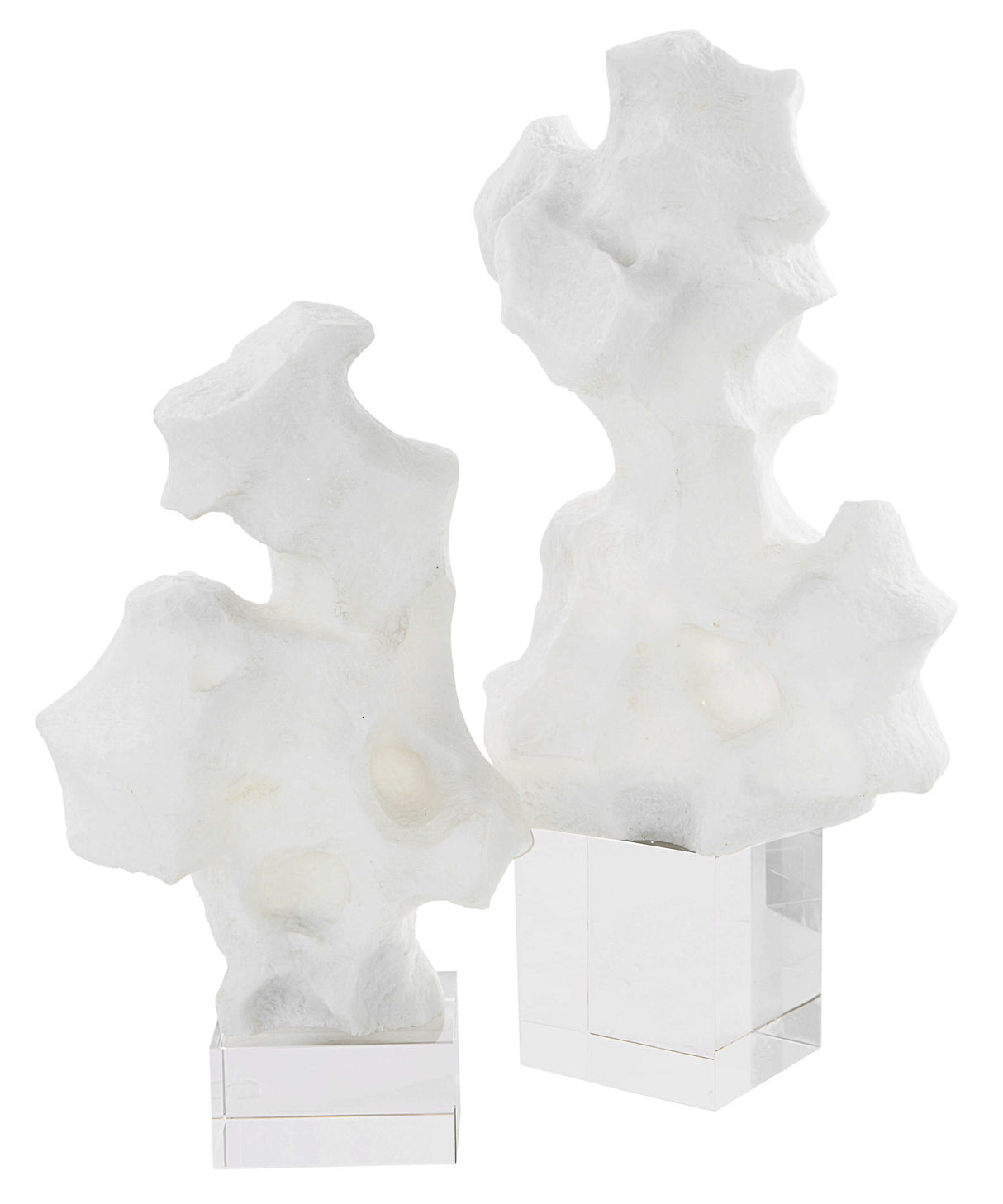Remnant - Sculptures, Set Of 2 - White