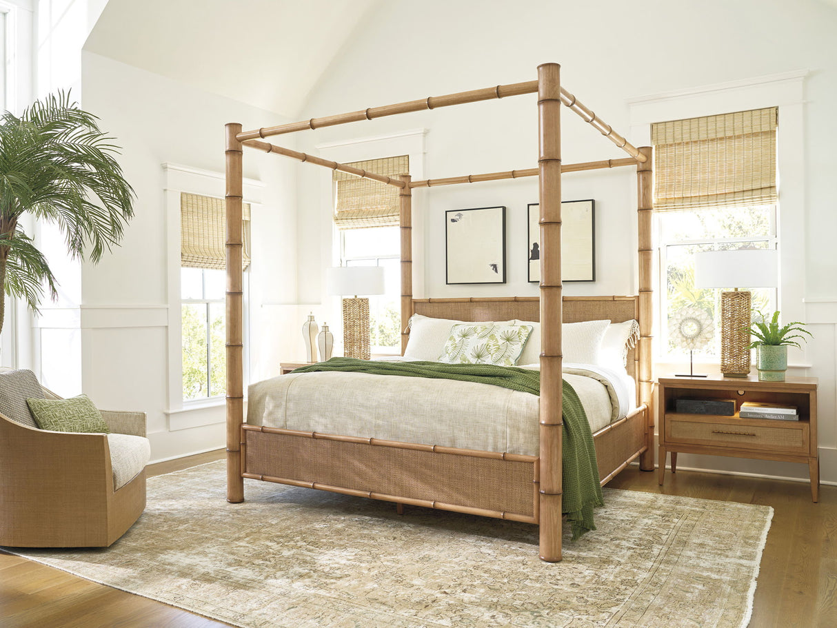 Key Biscayne - Wynwood Open Nightstand - Light Brown