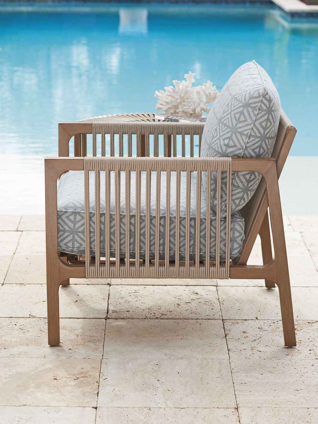 St Tropez - 34" Occasional Chair - Light Brown