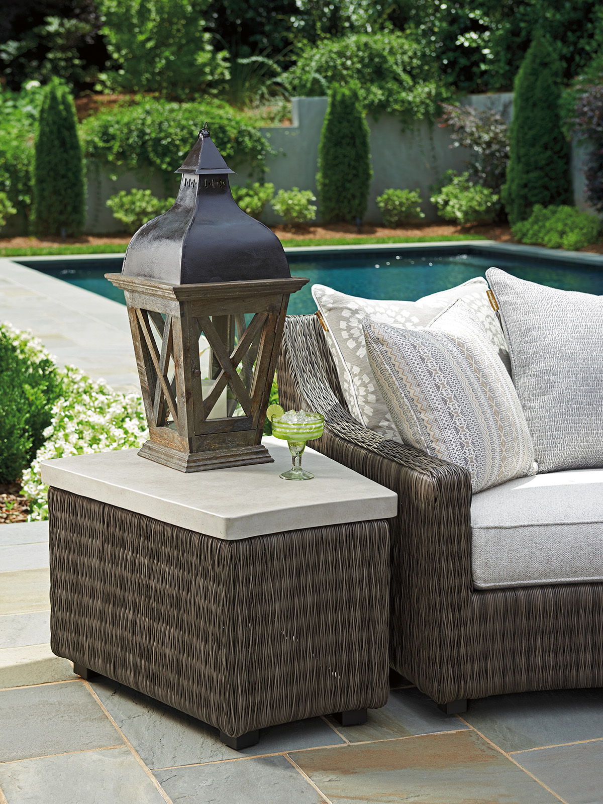 Cypress Point Ocean Terrace - Accent Table - Dark Brown