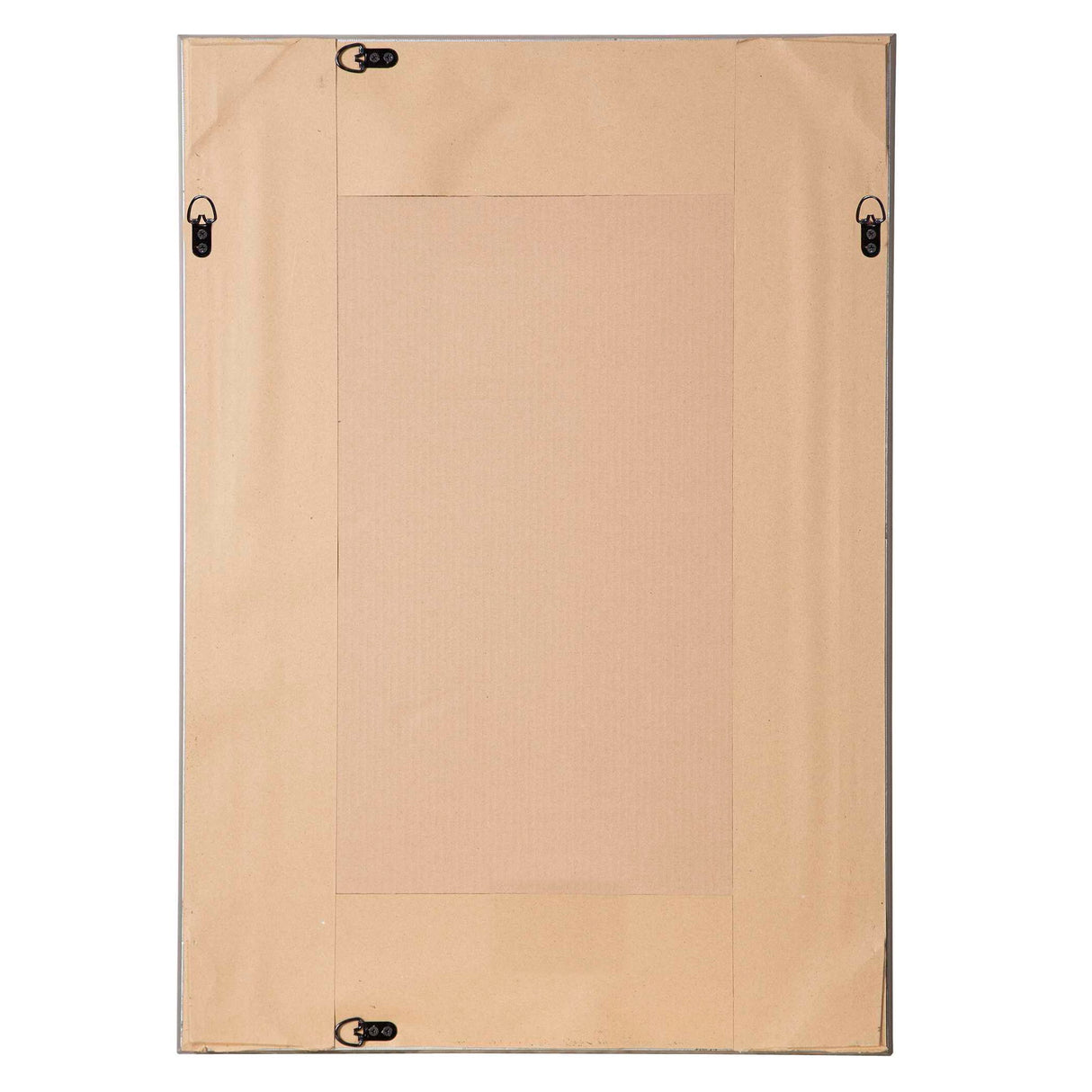 Textured Surface Mirror - Metallic Silver & Light Gray