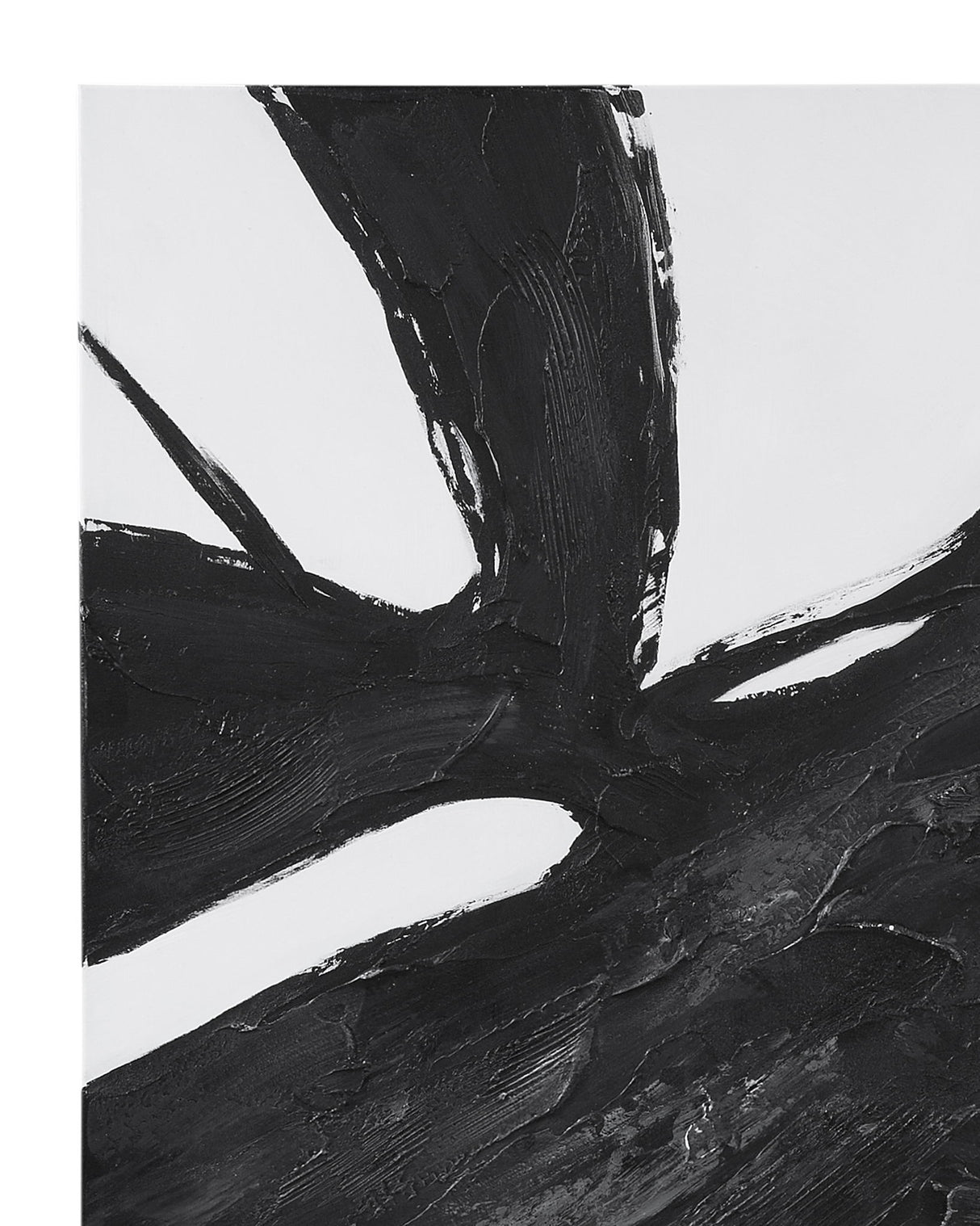 Franz Canvas Art - White / Black