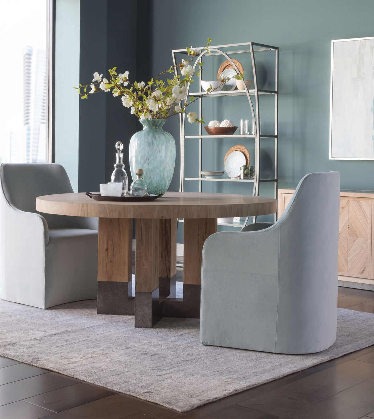 Verite - Round Dining Table - Light Brown