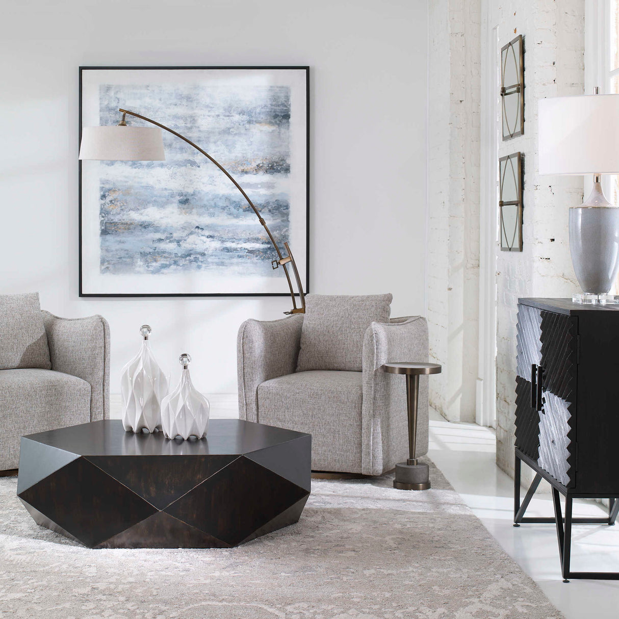 Volker - Coffee Table - Worn Black