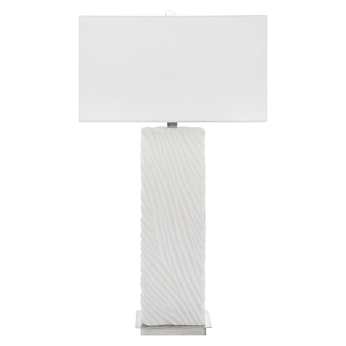Pillar - Marble Table Lamp - White
