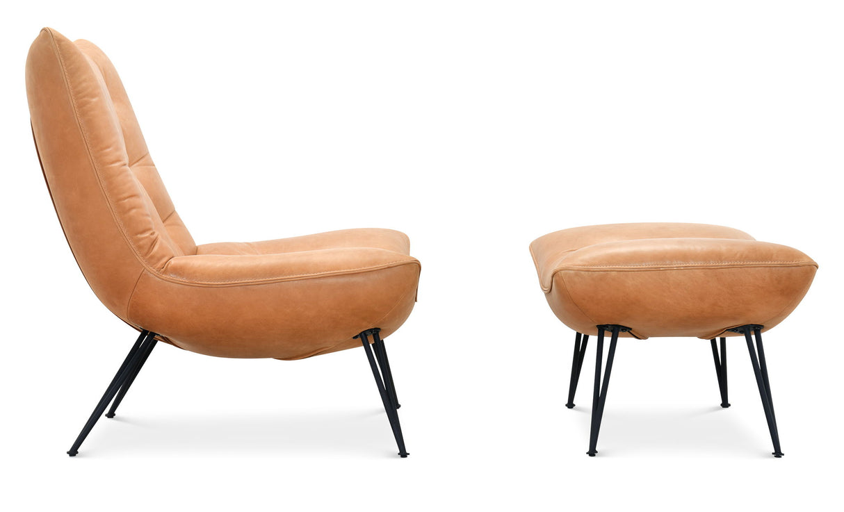 CC - Kayne Ottoman - Light Brown