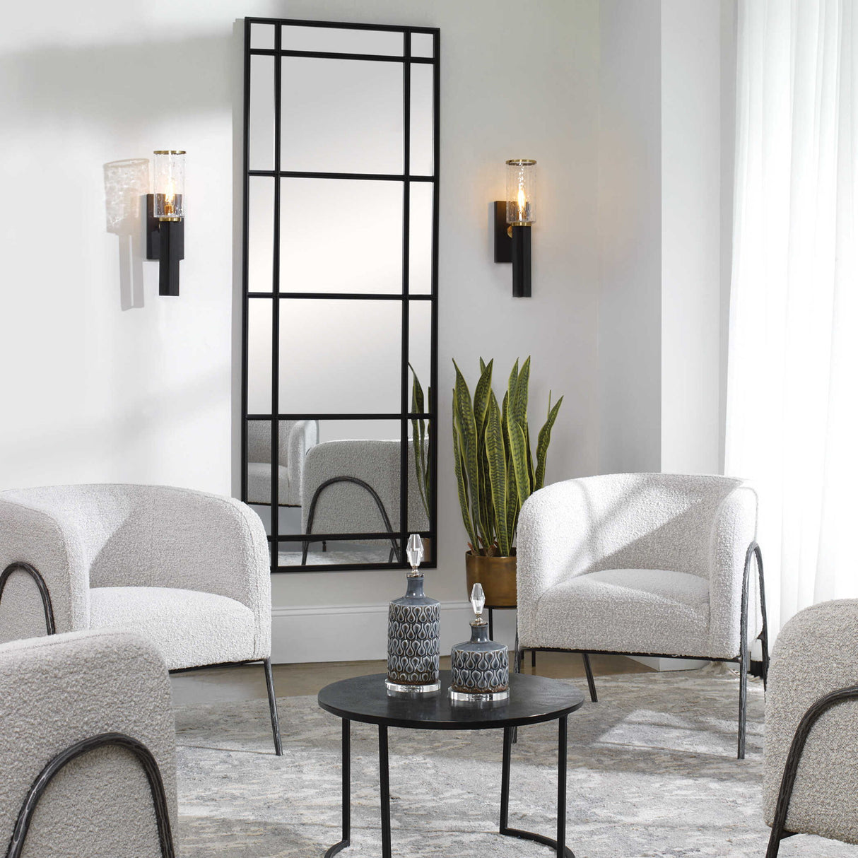 Jarsdel - 1 Industrial Sconce - Black