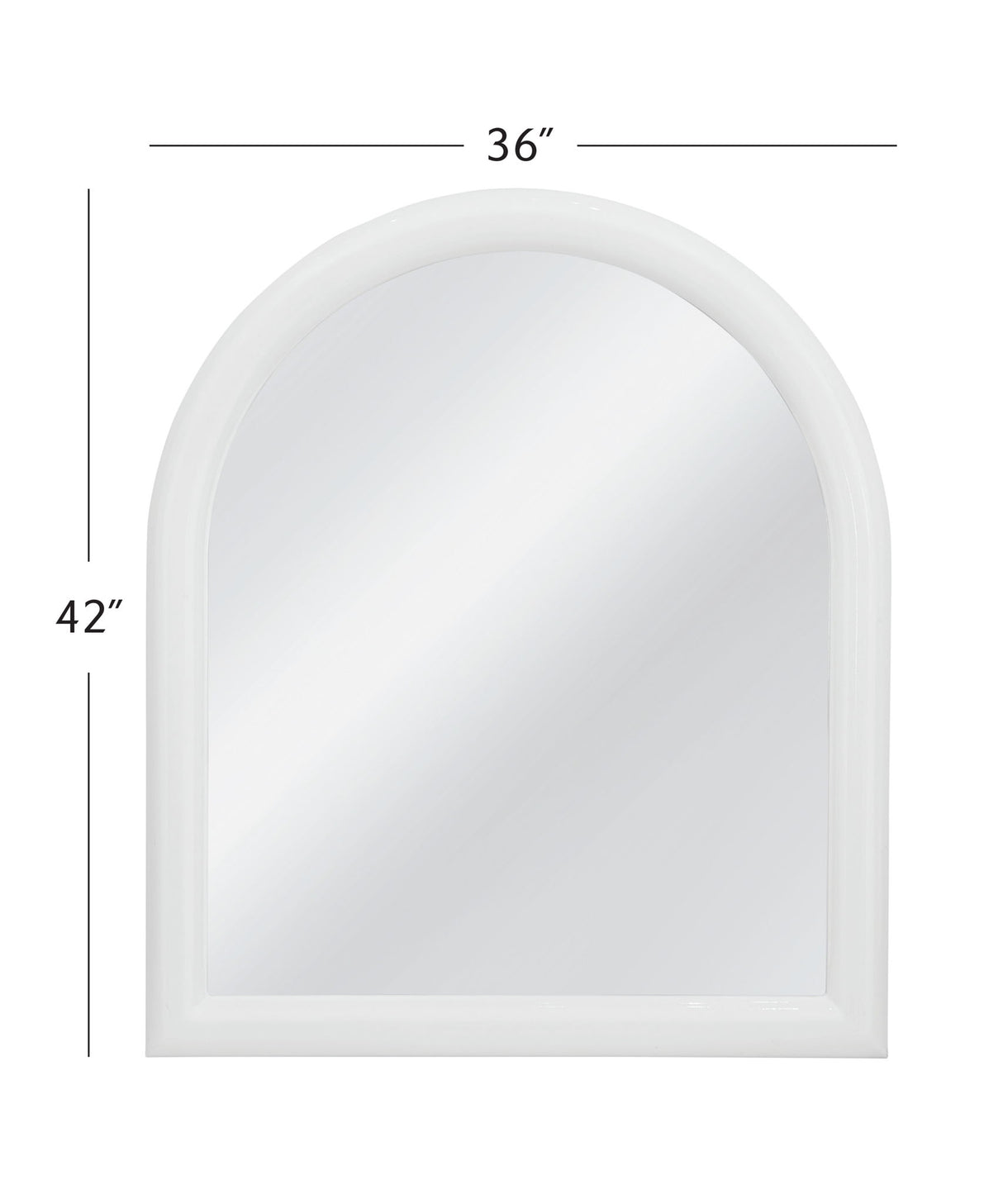 Vega - Wall Mirror - Glossy White