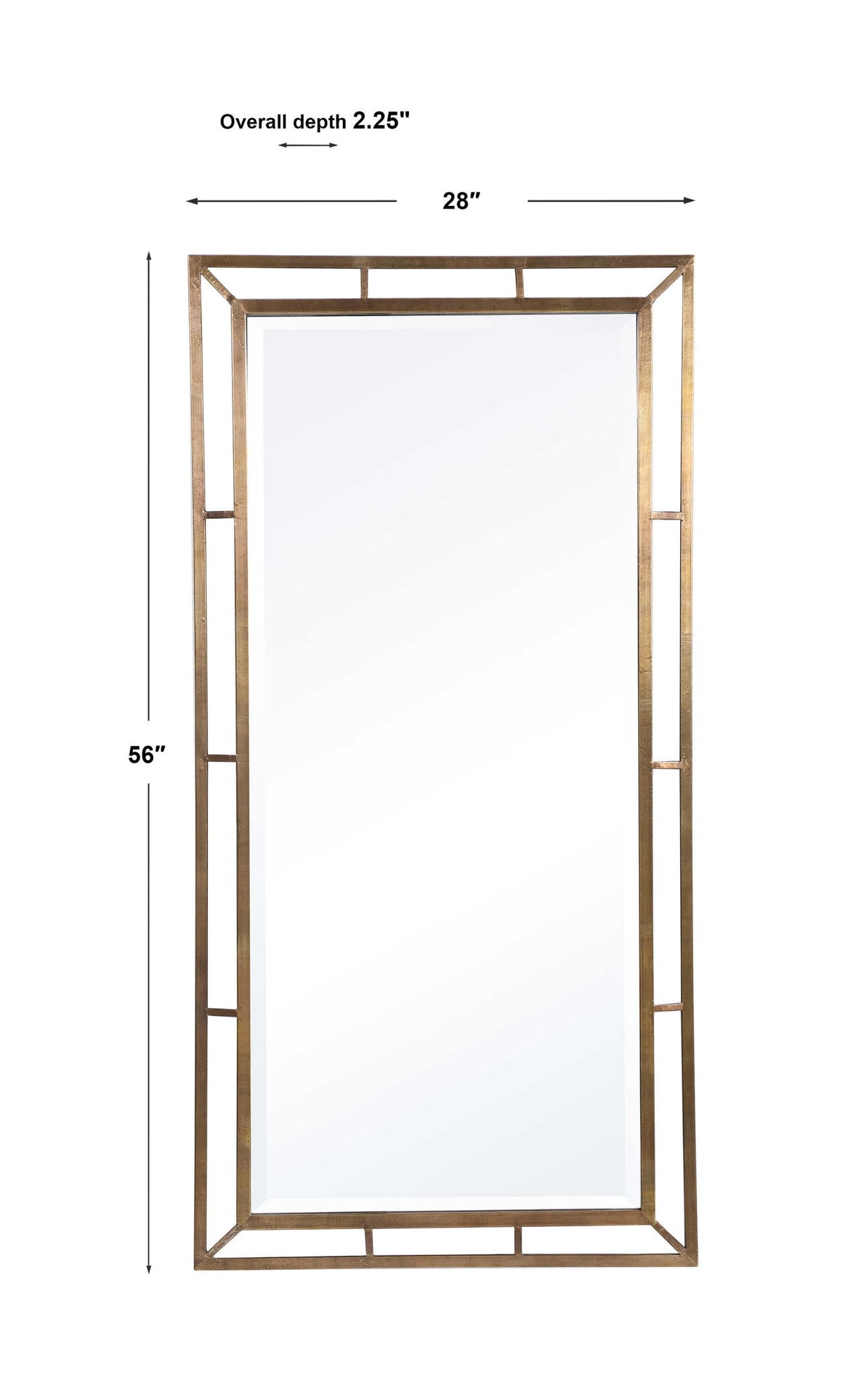 Farrow - Copper Industrial Mirror - Gold