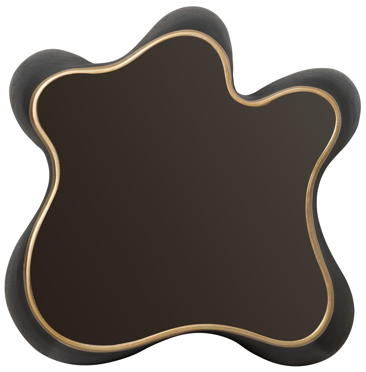 Melange - Even And Flow Round End Table - Black