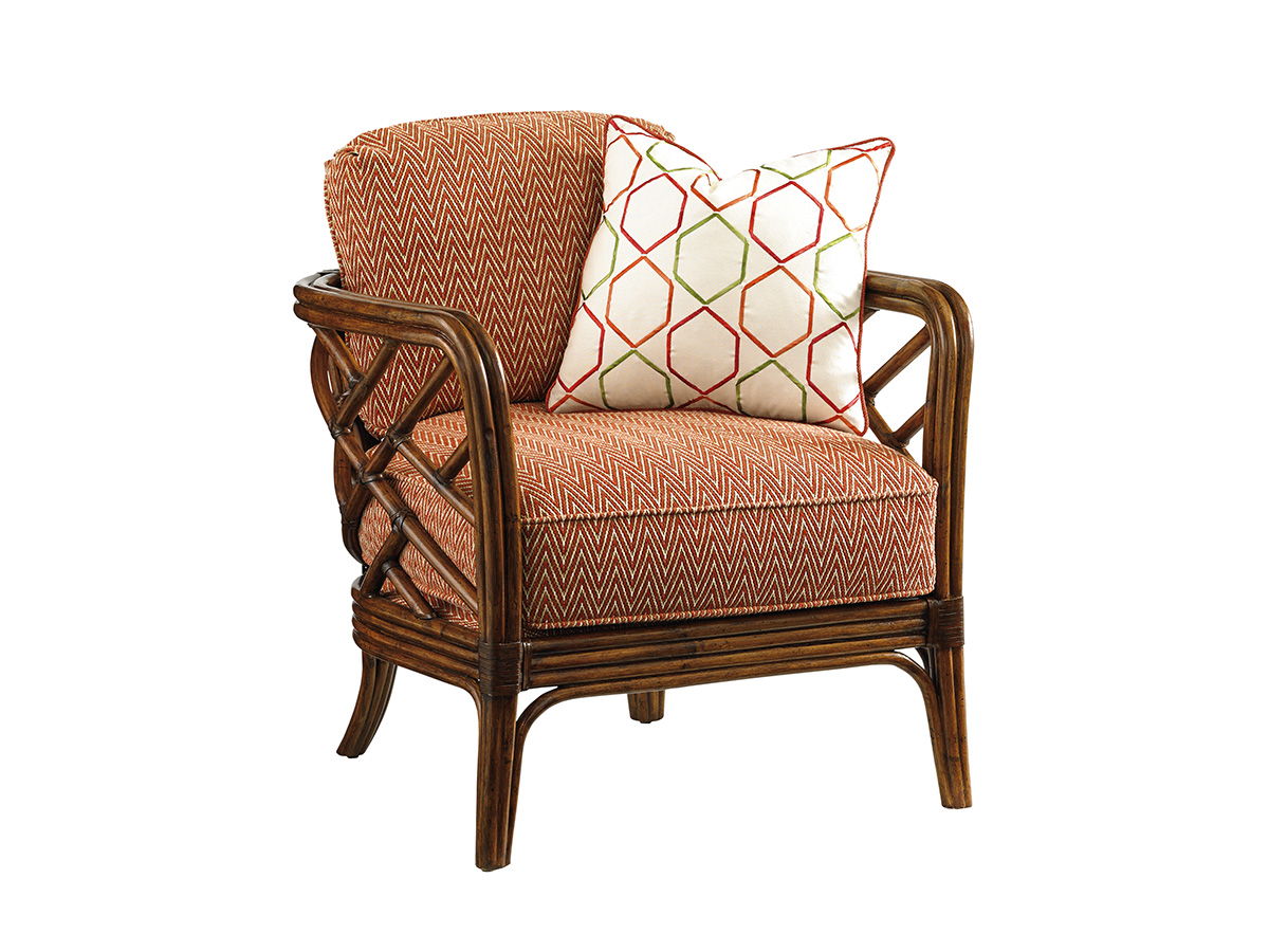 Island Estate - Palm Chair - Dark Brown / Beige