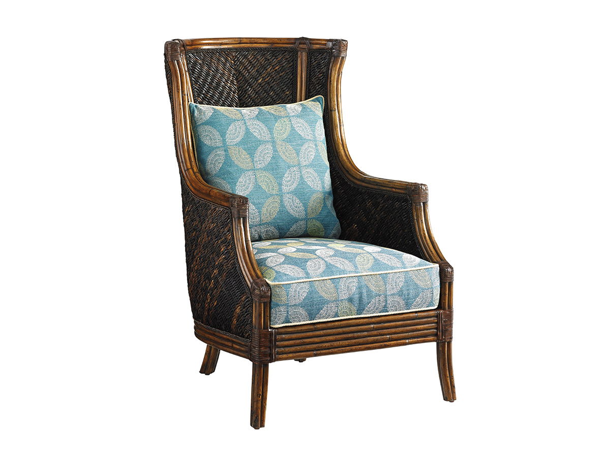 Island Estate - Rum Beach Chair - Light Blue / Dark Brown