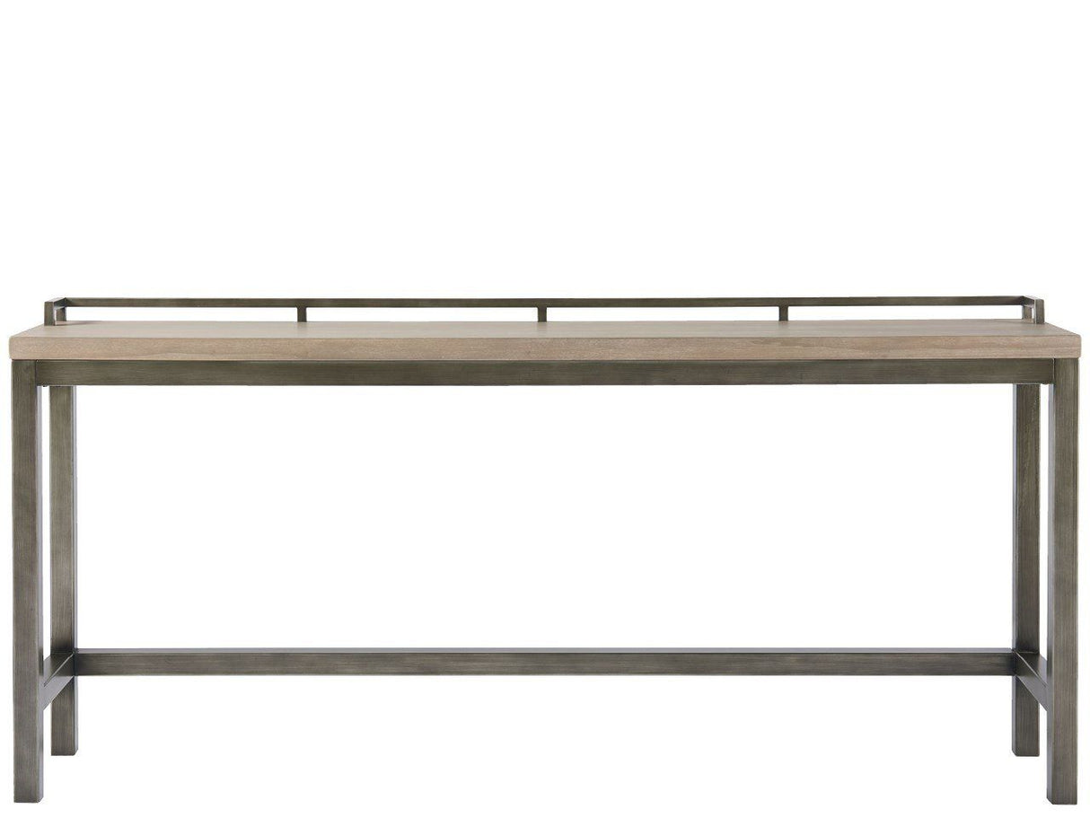 Curated - Mitchell Console Table With 3 Stools - Dark Brown