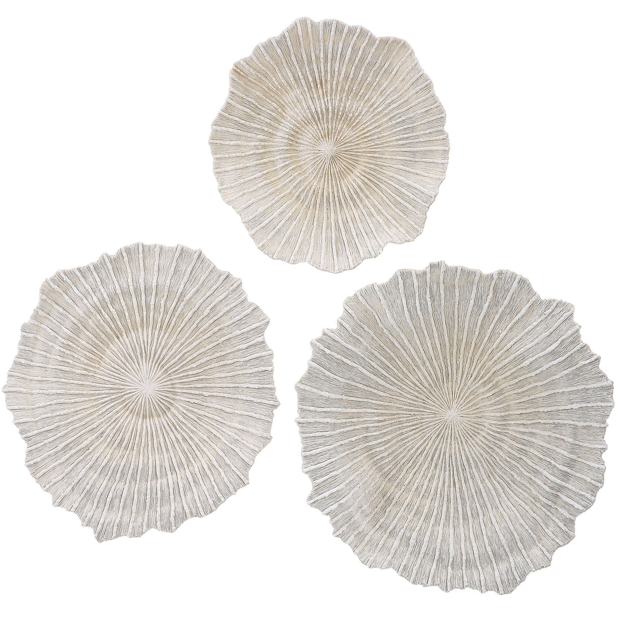 Ocean Gems - Wall Decor (Set of 3) - Ivory
