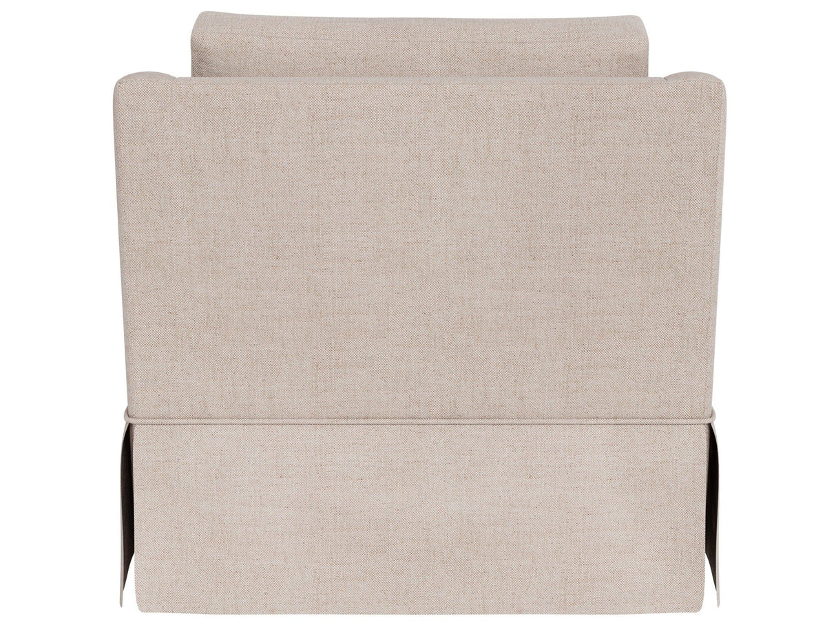 Asher - Skirted Swivel Chair, Special Order - Beige