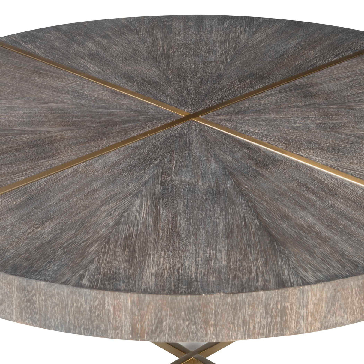 Taja - Round Coffee Table - Brown, Dark