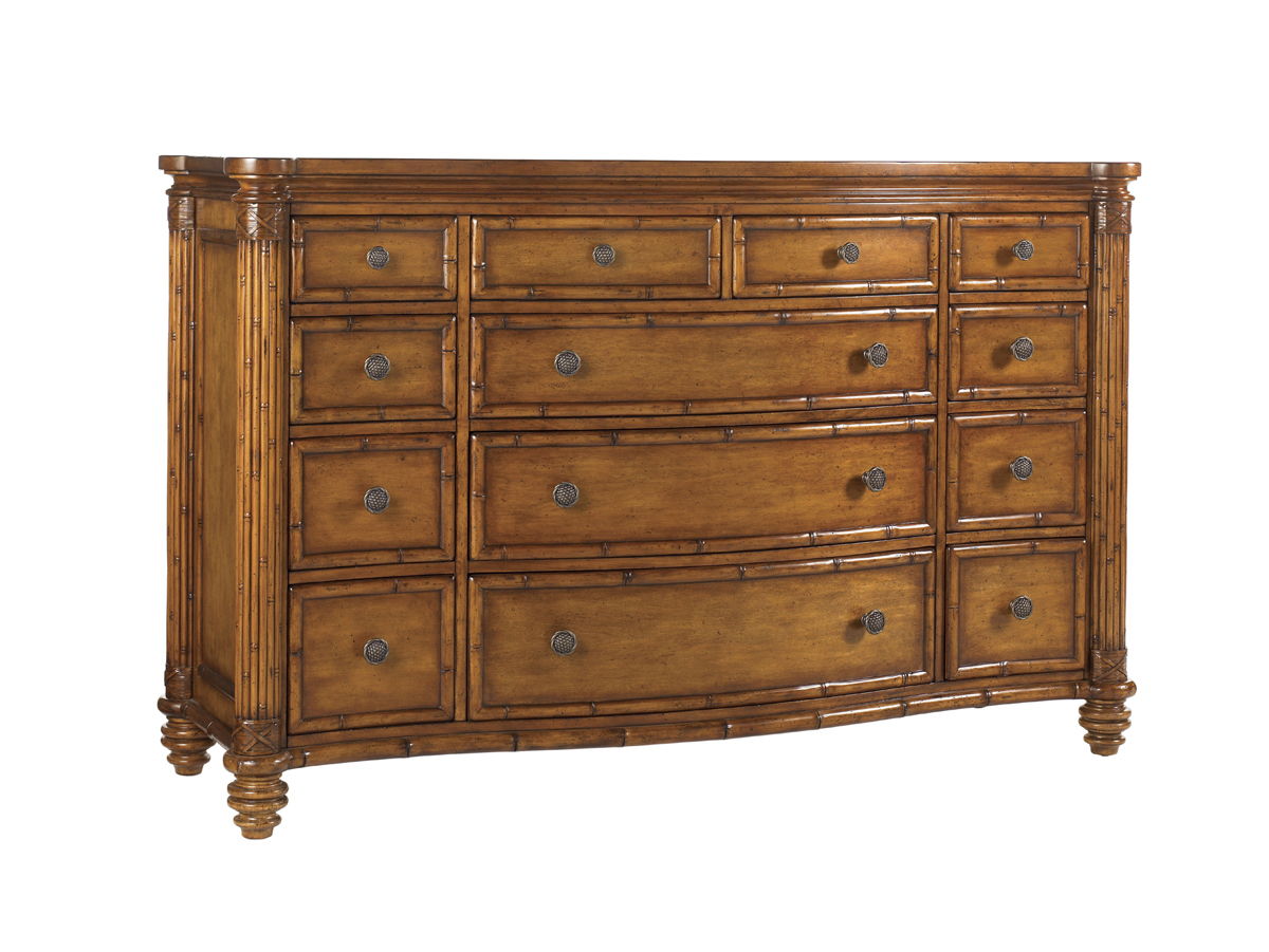 Island Estate - Barbados Triple Dresser - Dark Brown