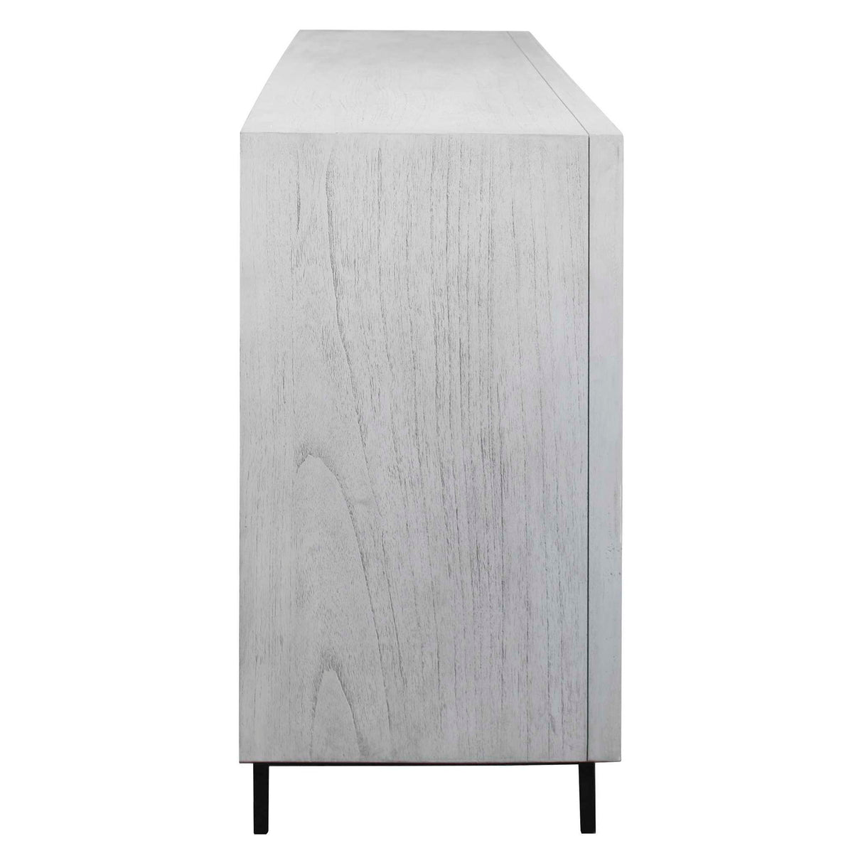 Checkerboard - 4 Door Cabinet - Gray