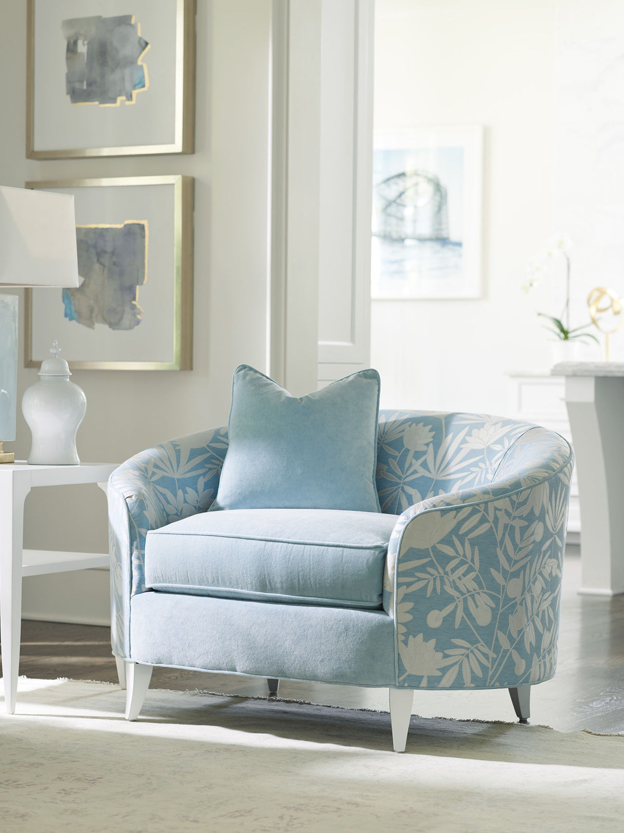 Avondale - Nash Tub Chair - Light Blue