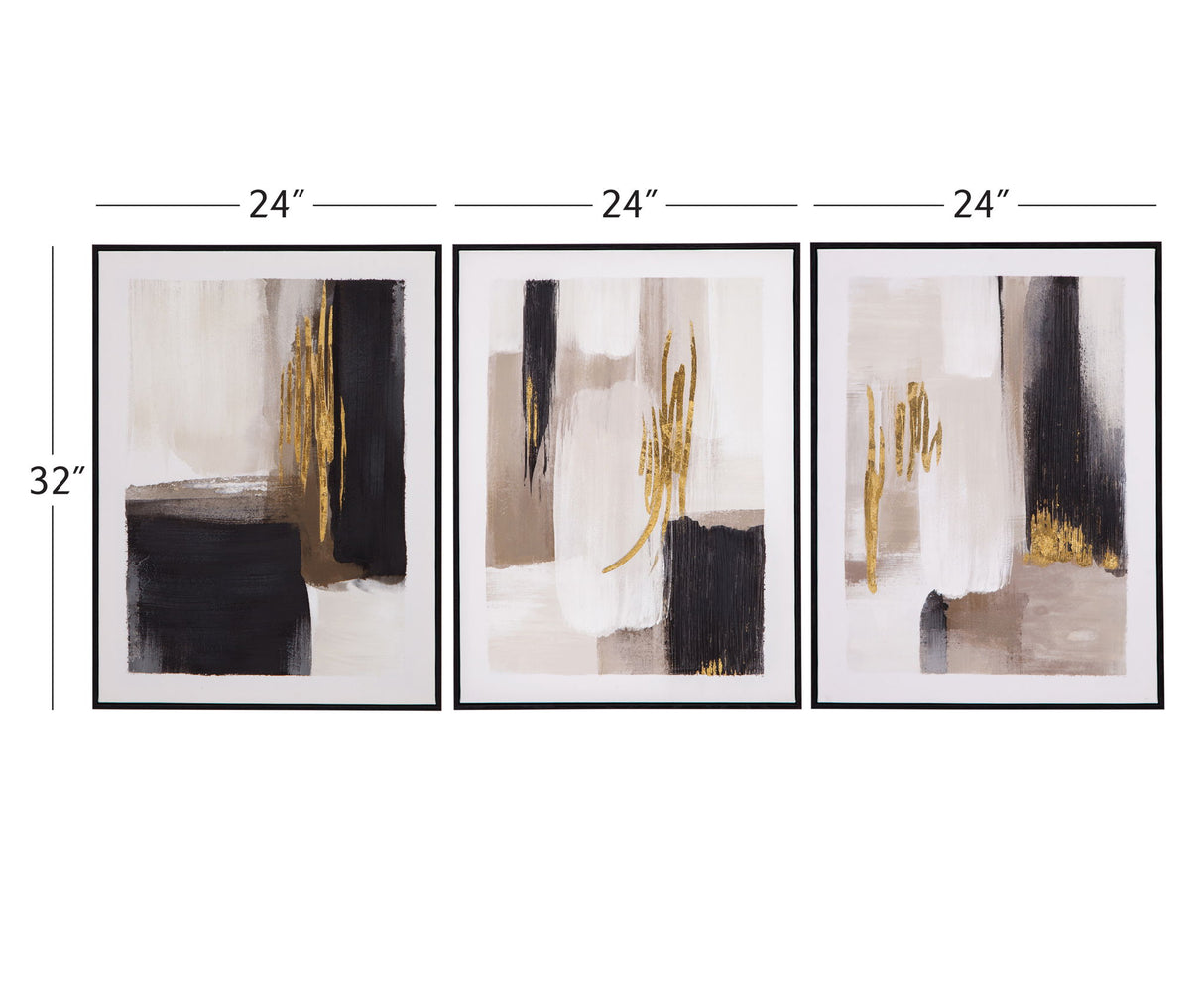 Journey Canvas Art (Set of 3) - Beige