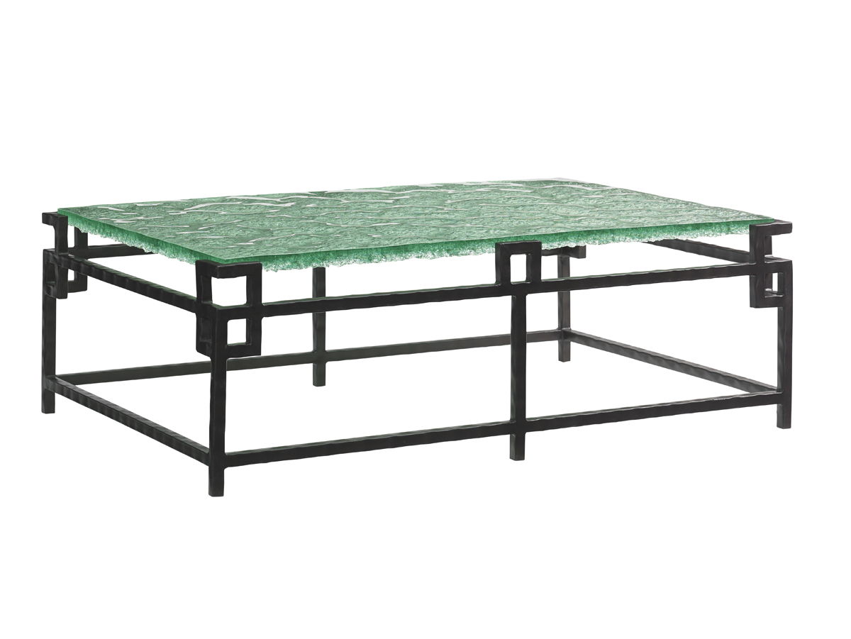 Island Fusion - Hermes Reef Glass Top Table