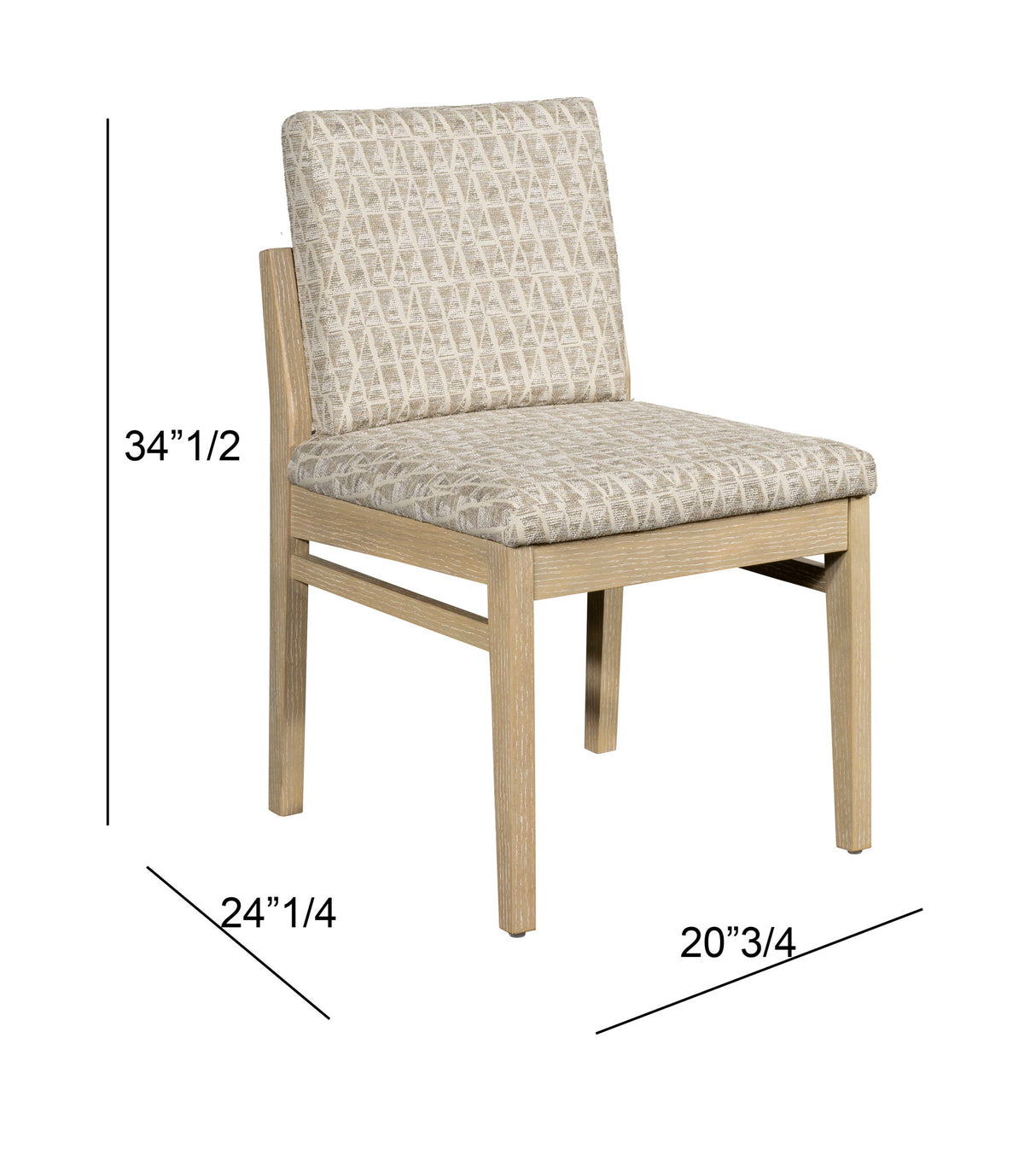 Trifecta - Dining Chair (Set of 2) - Driftwood Cerused Oak