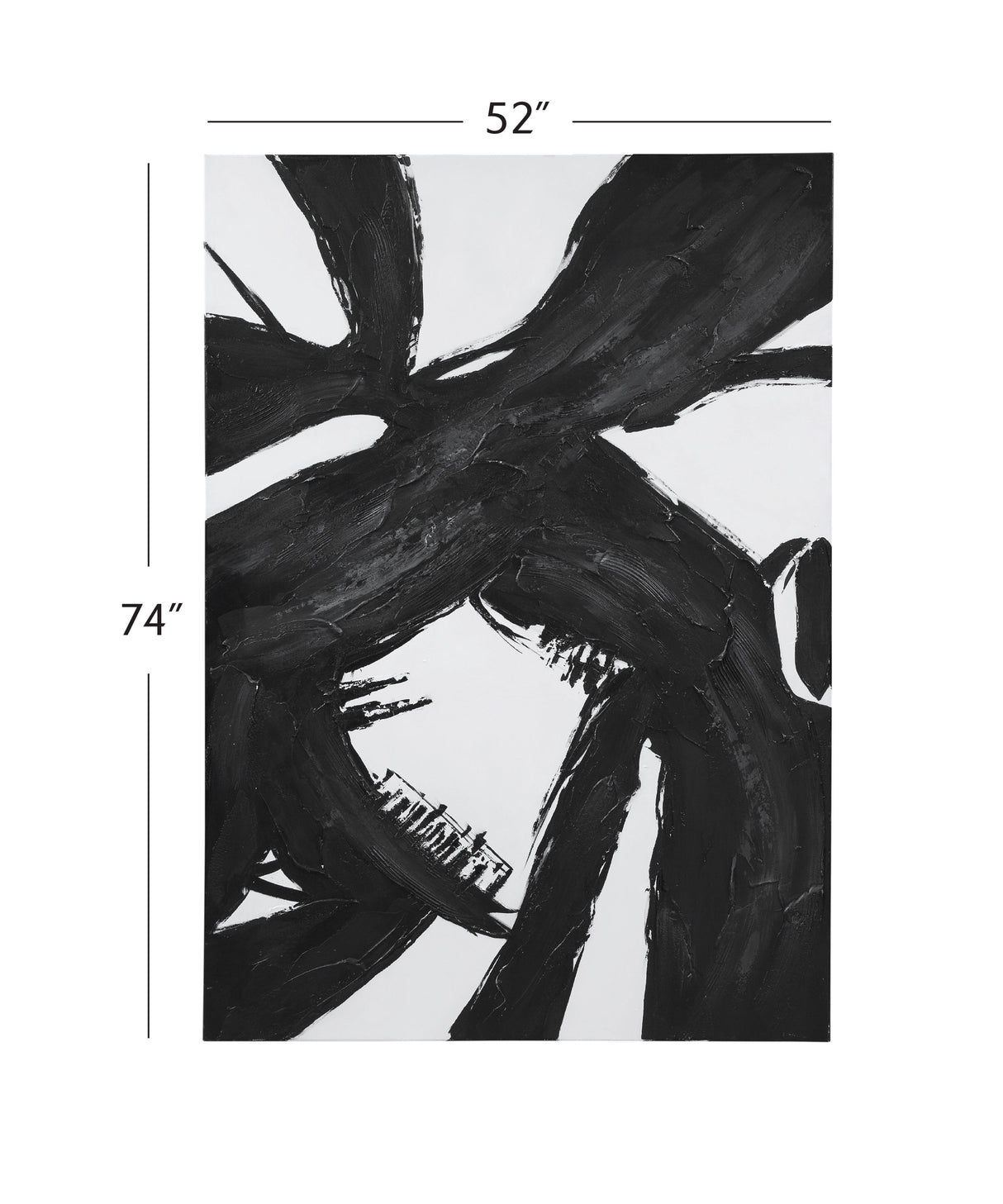 Franz Canvas Art - White / Black