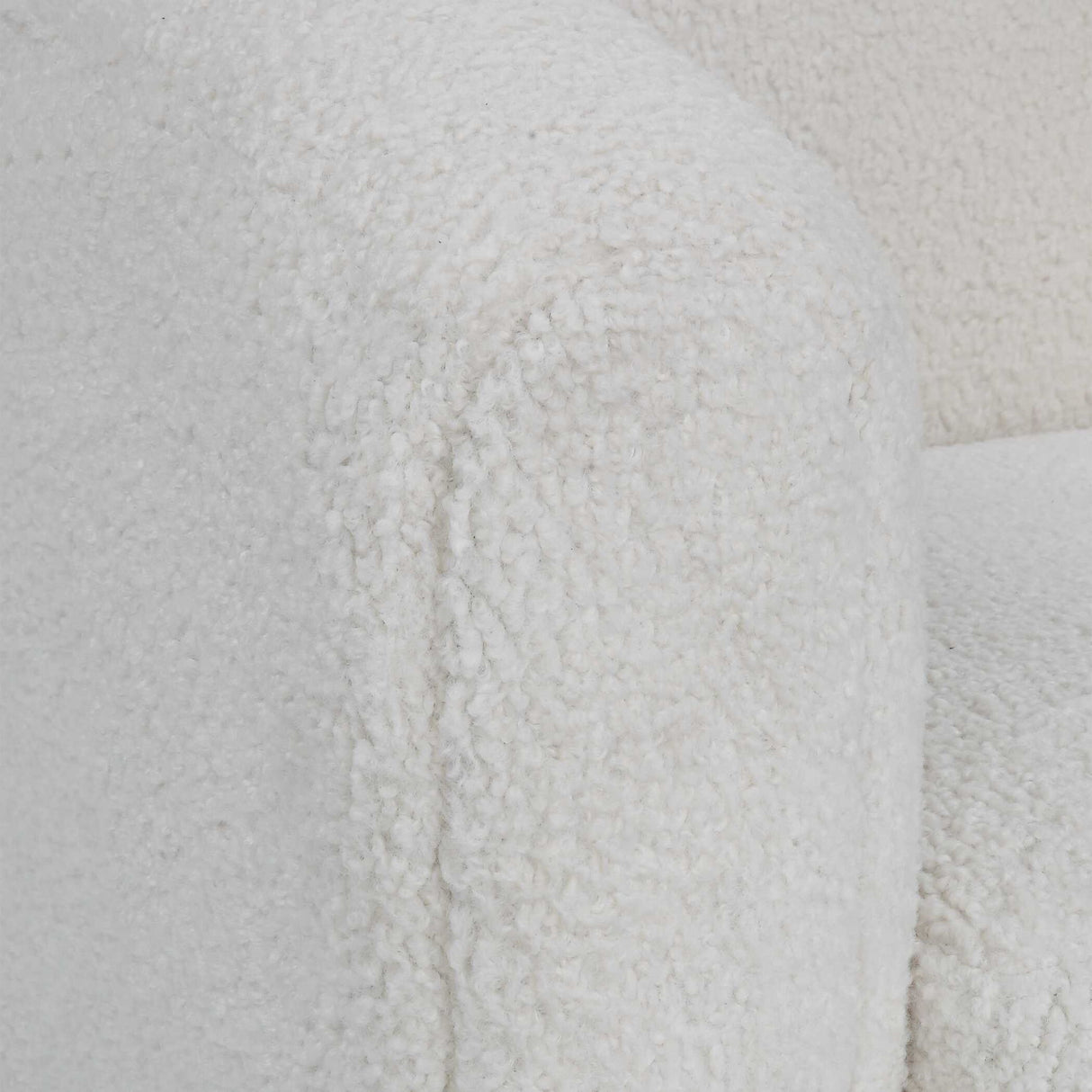 Teddy - Shearling Accent Chair - White