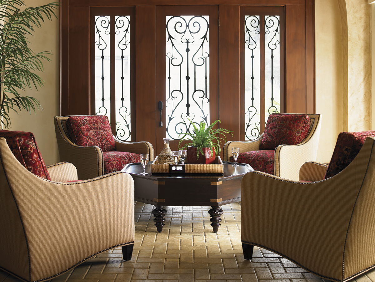 Royal Kahala - Koko Chair - Dark Red / Light Brown