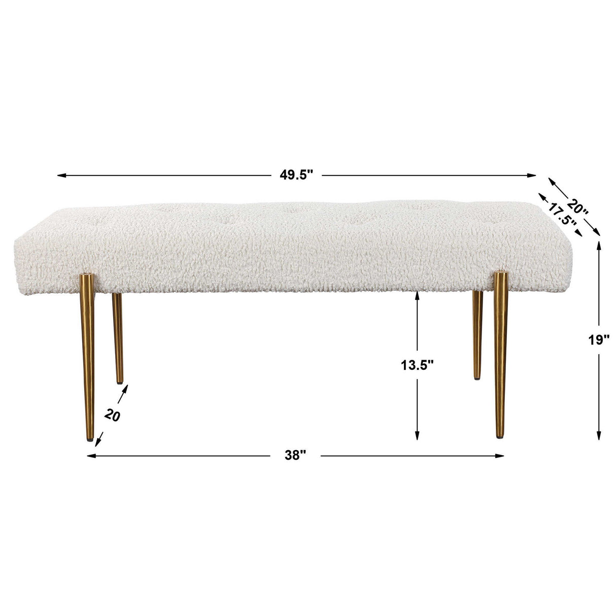 Olivier - Bench - White