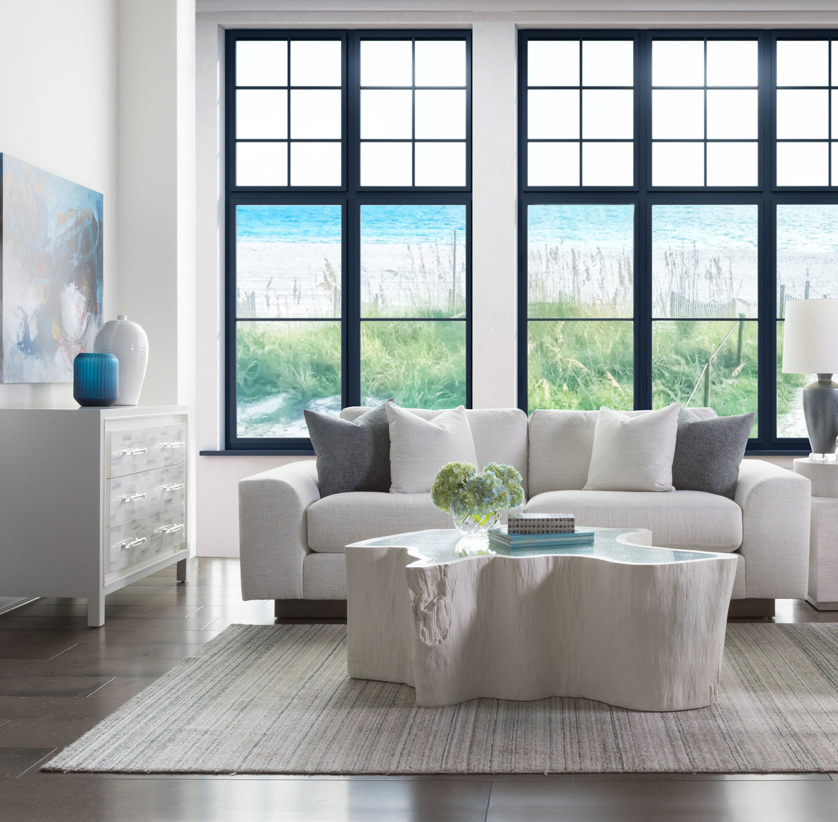 Signature Designs - Capitola Asymmetrical Cocktail Table - White