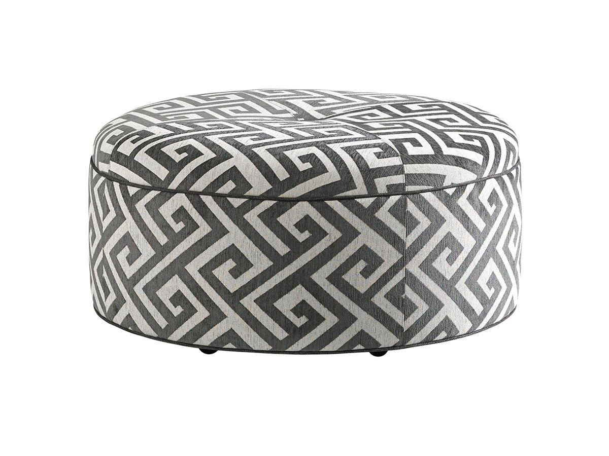 Lexington Upholstery - Reid Ottoman - Dark Gray