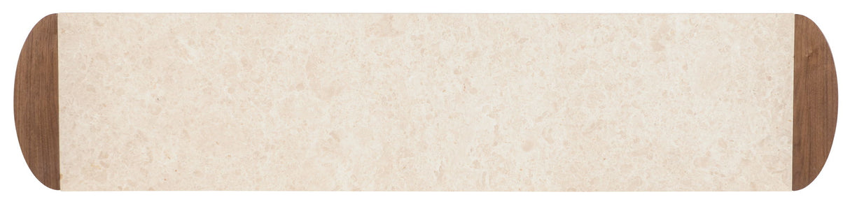 Eleana - Marble Top Console Table - Medium Wood