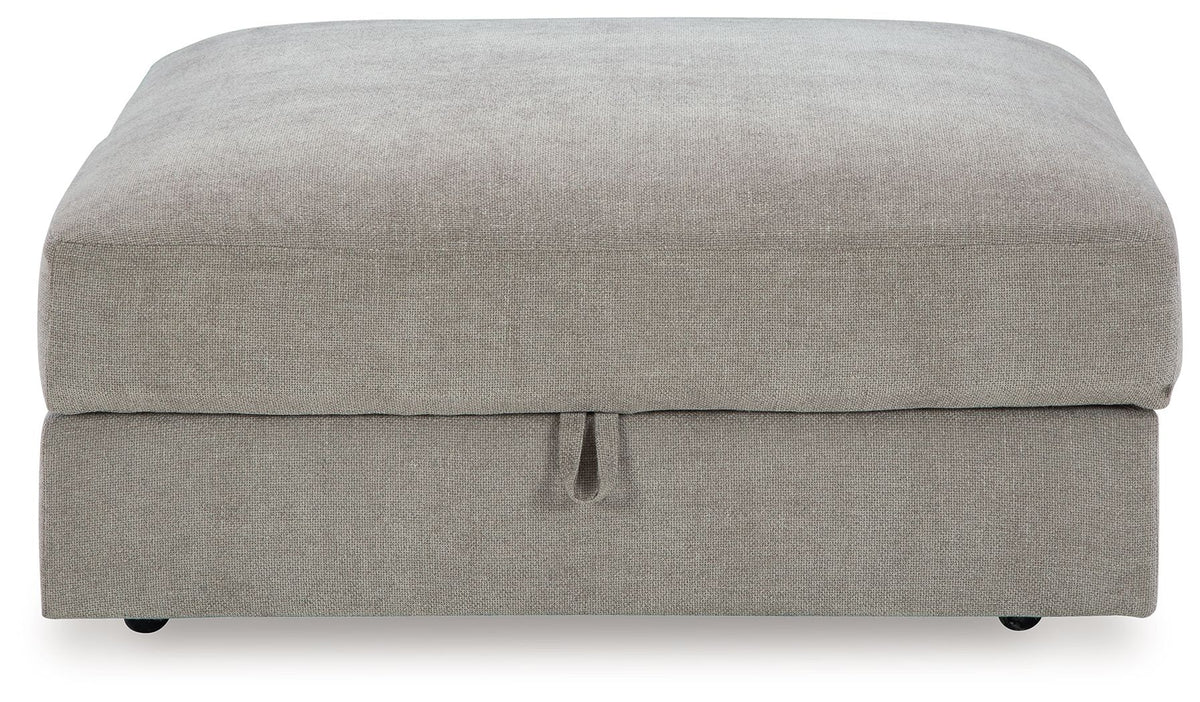 Aslan Court - 5 Pc. - 4-Piece Sofa Pit Sectional, Ottoman - Pebble