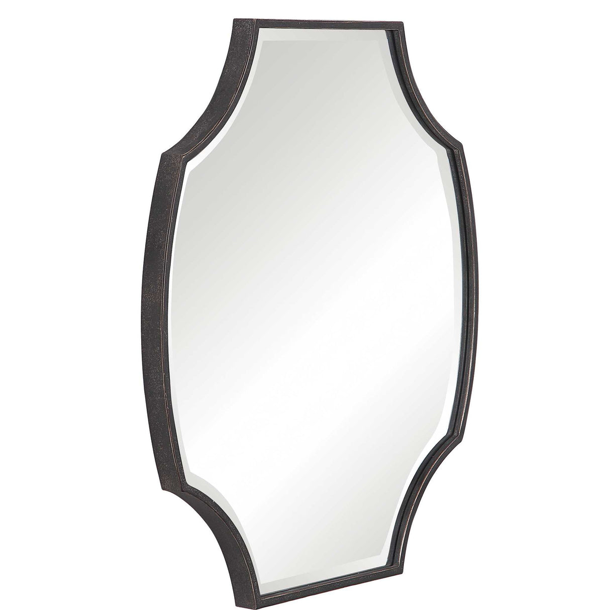 Ulalia - Scalloped Mirror - Black