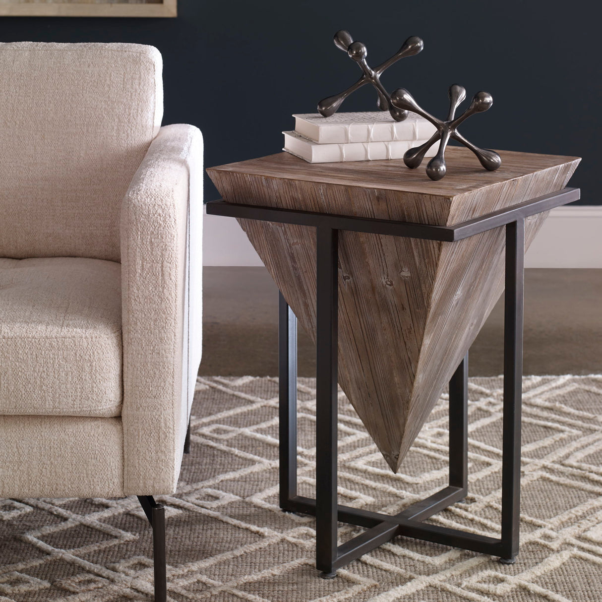 Bertrand - Shagreen Accent Table
