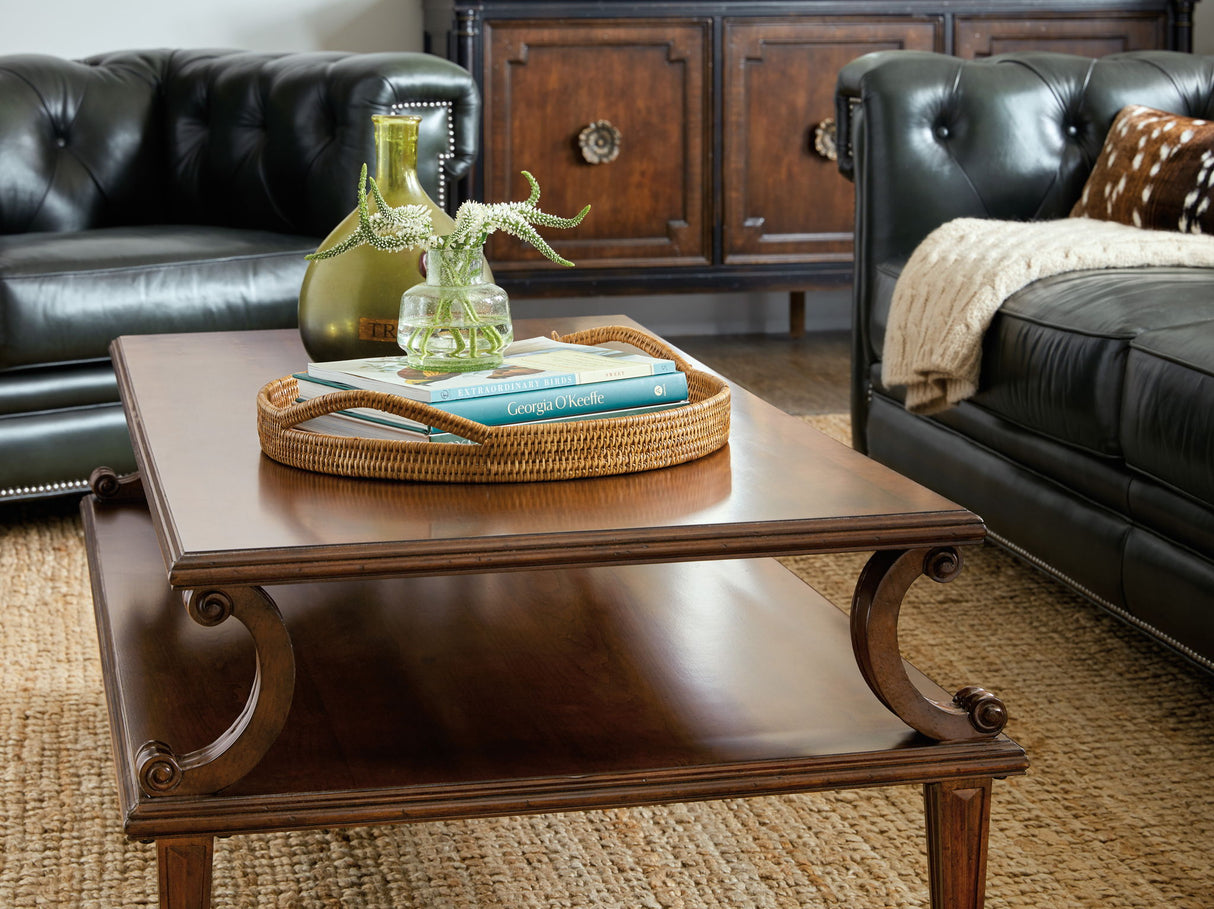Charleston - Rectangle Cocktail Table - Brown, Dark