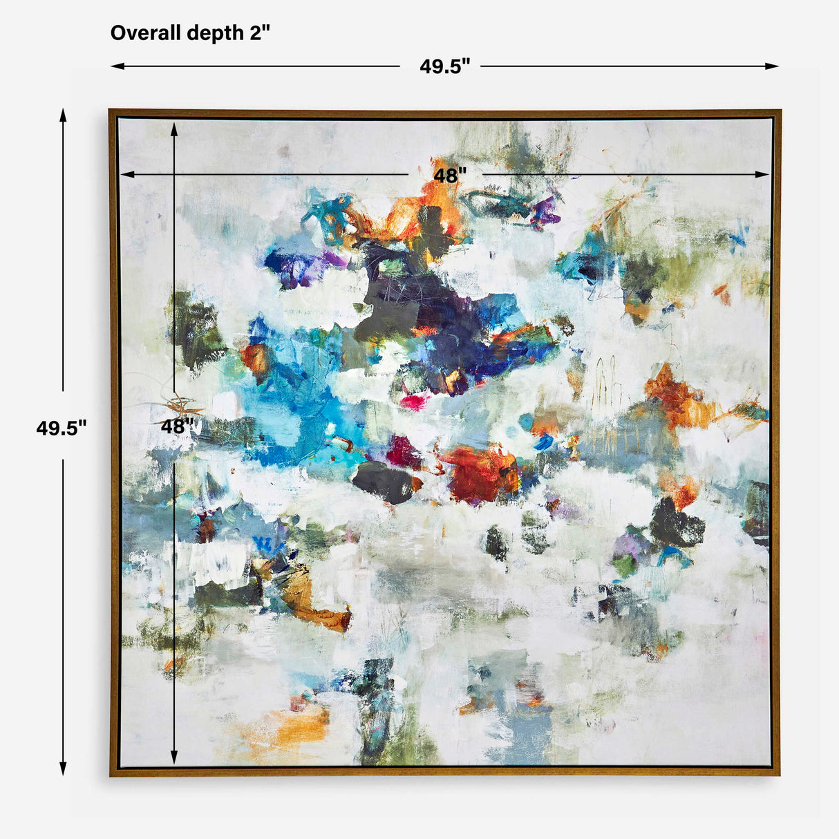 Rock & Roll - Framed Abstract Art - Gray