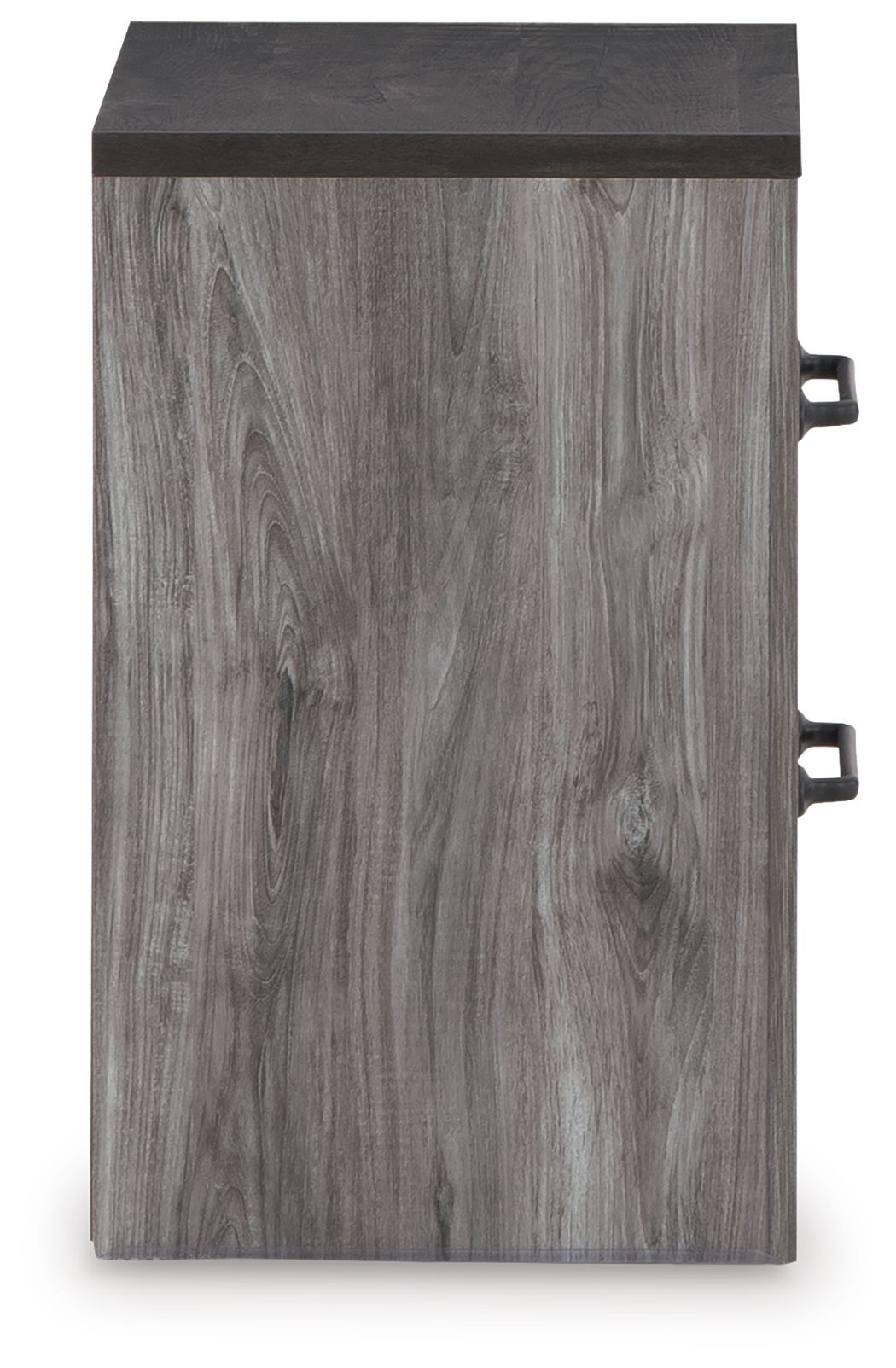 Bronyan - Two Drawer Night Stand - Dark Gray