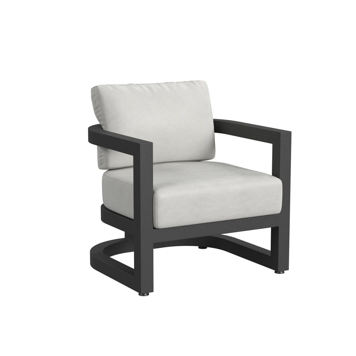 Malibu - Club Chair - Black / White