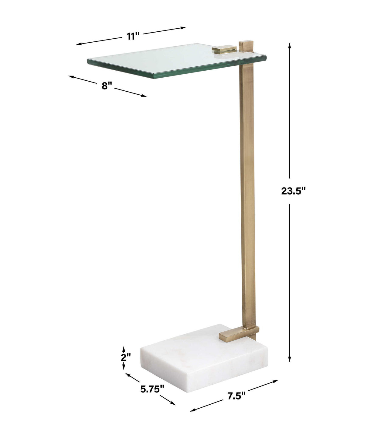 Butler - Accent Table - Brass